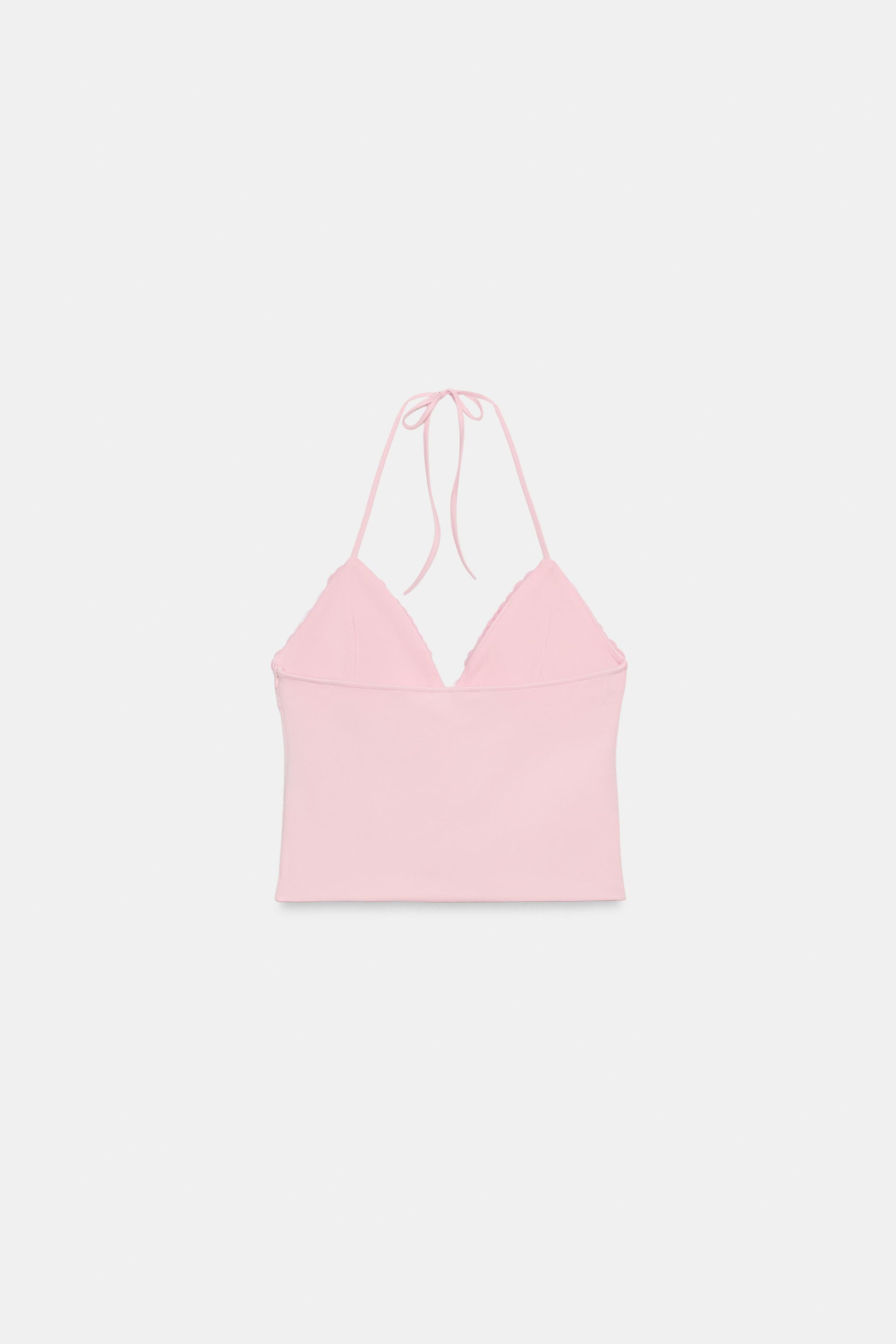 COMBINED SEQUIN HALTER TOP